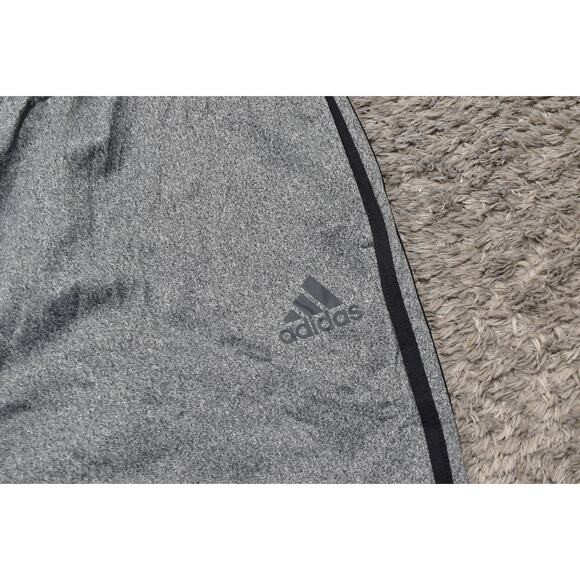 Adidas Men's 2XL Gray Polyester Jogger Pants Solid Drawstring Skinny Pockets - Picture 2 of 8